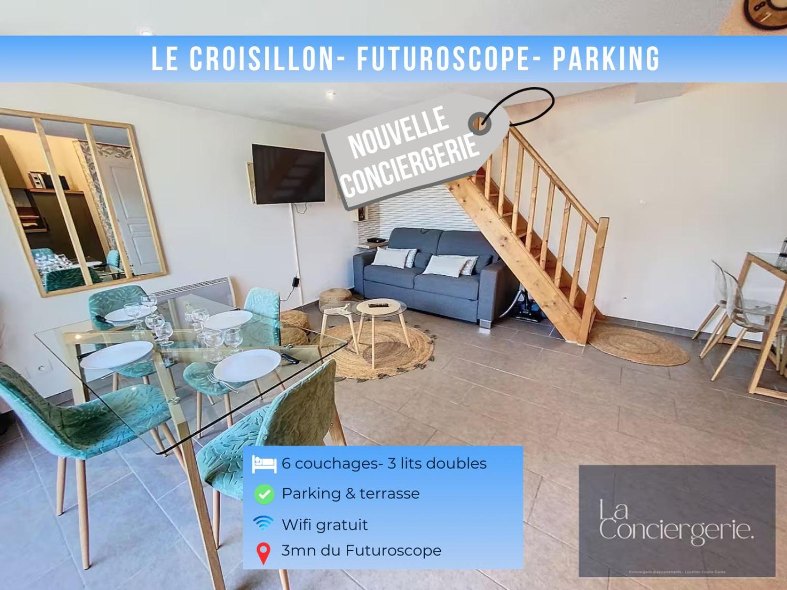 Le Croisillon -Futuroscope-Parking-Laconciergerie شاسنوي دي بويتو المظهر الخارجي الصورة